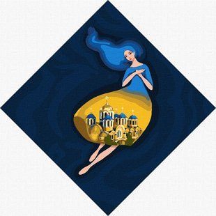 Набір для розпису по номерах. "Берегиня Володимирська" 30х30см
