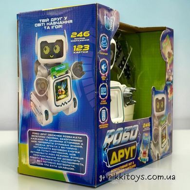 Робот-картридер на радиоуправлении &laquo;РобоДруг&raquo; &laquo;WToys&raquo;, на украинском языке, 123 карточки, 246 изображений