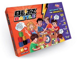 Настільна розважальна гра "Blitz Battle" укр. Розумна гра на швидкість