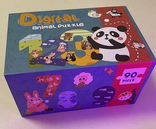 Деревянная игрушка Пазлы сложи цифру, 90 дет