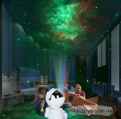 Лазерный ночник-проектор звездного неба "Астронавт" 13 см, пульт (не муз.) 8981